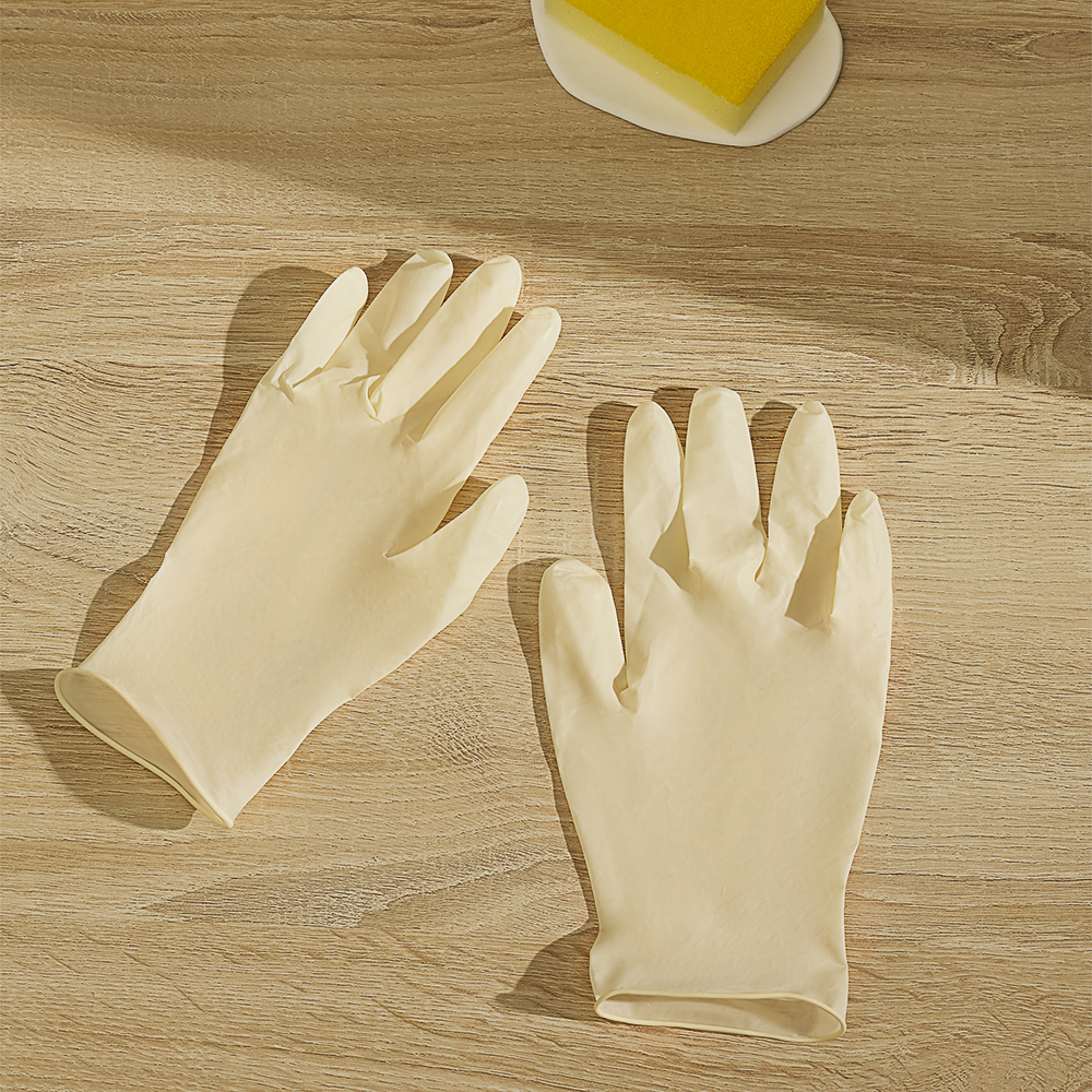 Перчатки тм VETTA, 10 шт, р-р M, латекс, белый цвет, арт.№ 447-029