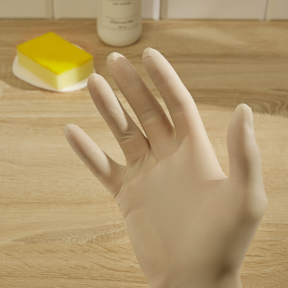 Перчатки тм VETTA, 10 шт, р-р M, латекс, белый цвет, арт.№ 447-029