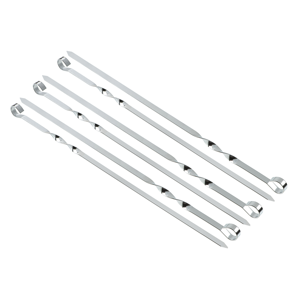 Набор шампуров 6шт тм GRILLBOOM, нерж.сталь, 45см, в чехле, арт.№ 103-018