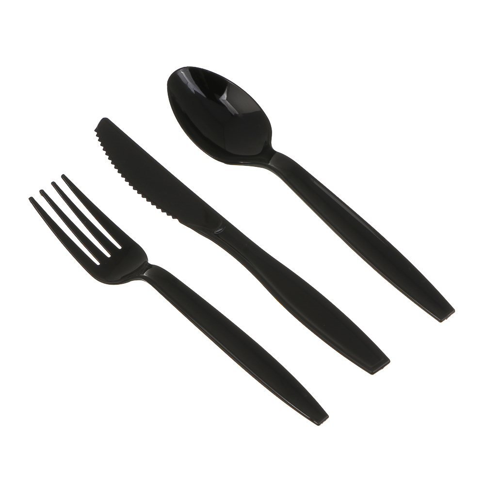 Набор столовых приборов одноразовых тм Fntastic, 18 штук, вилки, ложки, ножи, пластик, арт.№ 530-484