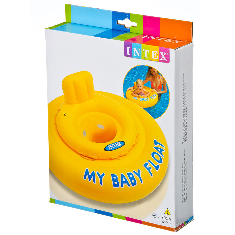 INTEX Круг для малыша с сиденьем, 70см, от 6 до 12 месяцев, 56585EU, арт.№ 359-384