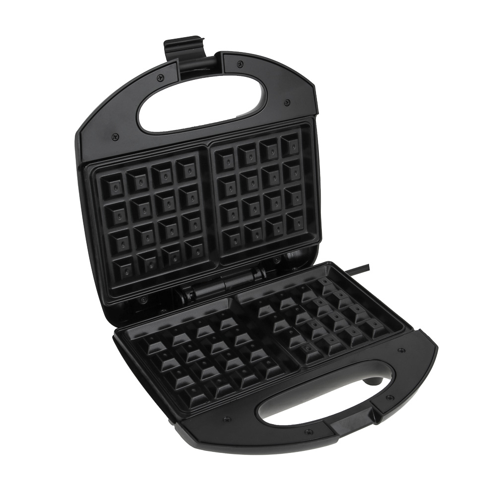 LEBEN Вафельница для бельгийских вафель, 1000 Вт, пластик, нерж. сталь, антипригарное покрытие, арт.№ 271-041