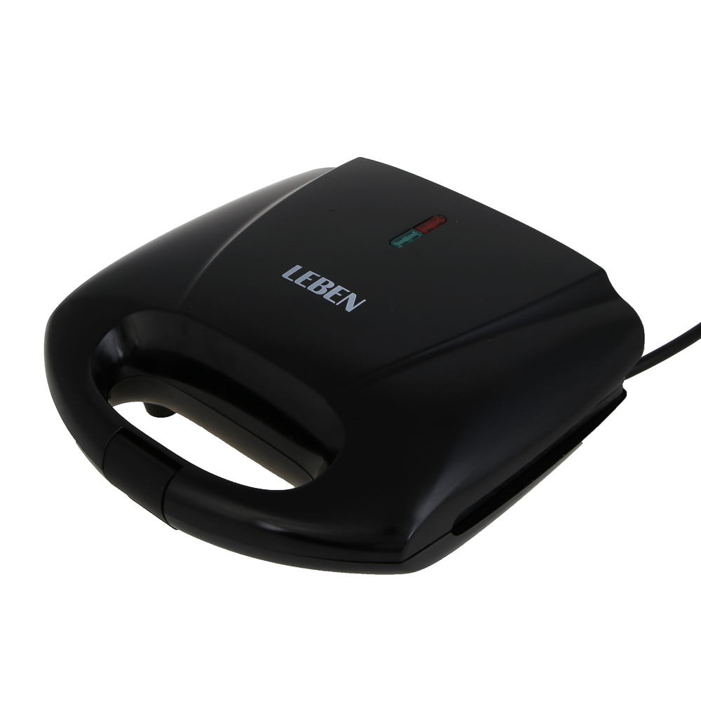 LEBEN Вафельница для бельгийских вафель, 1000 Вт, пластик, нерж. сталь, антипригарное покрытие, арт.№ 271-041