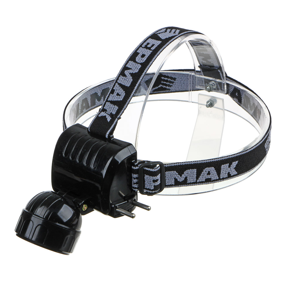 ЕРМАК Фонарь налобный аккумуляторный 5 ярк. LED, вилка 220В, 8х6х7,5см, арт.№ 328-046