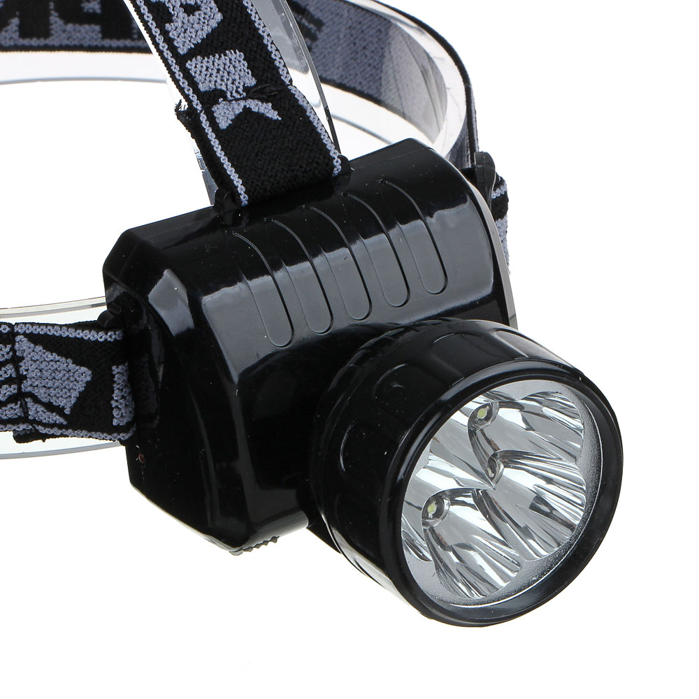 ЕРМАК Фонарь налобный аккумуляторный 5 ярк. LED, вилка 220В, 8х6х7,5см, арт.№ 328-046