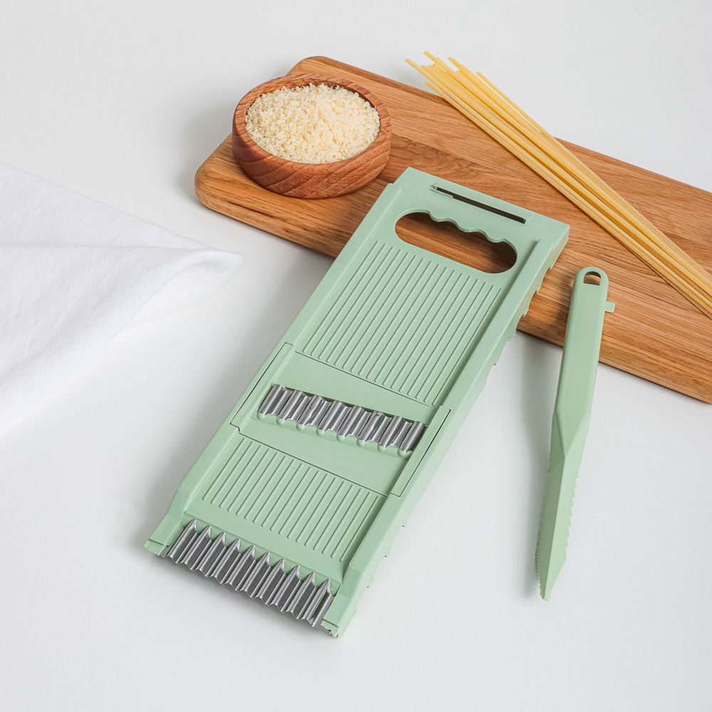 VETTA Терка многофункциональная со сменными лезвиями 25х8,5х2см, нерж.сталь, полипропилен, 7 пр, арт.№ 885-272