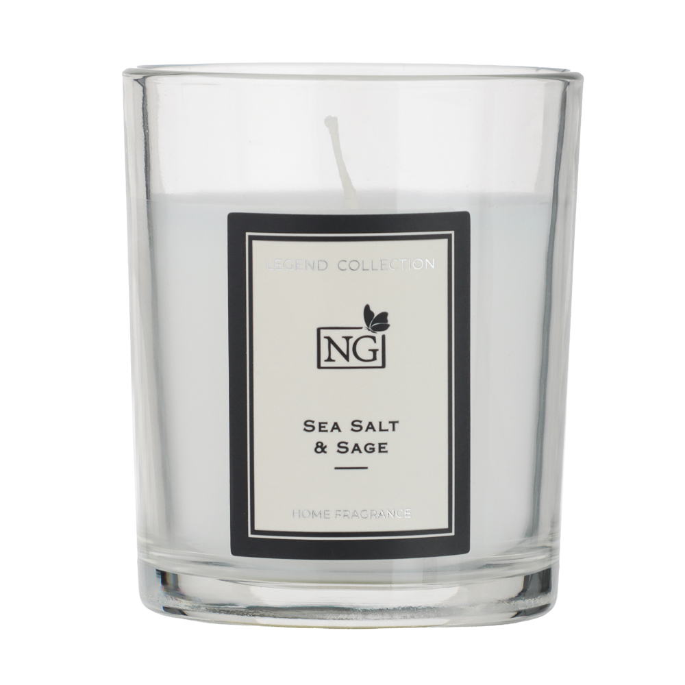 NEW GALAXY Свеча ароматизированная LEGEND COLLECTION, 88 гр, Sea Salt & Sage, арт.№ 778-284