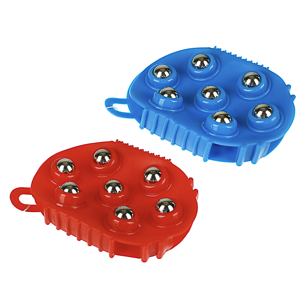 SILAPRO Массажер для тела, ПВХ, пластик, металл 13,5х9,5см, 2 цвета, арт.№ 342-042