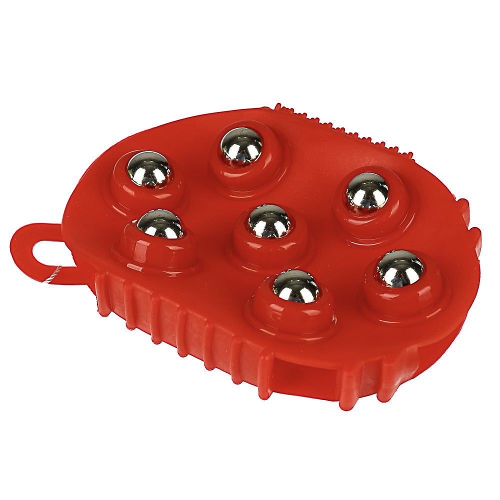 SILAPRO Массажер для тела, ПВХ, пластик, металл 13,5х9,5см, 2 цвета, арт.№ 342-042