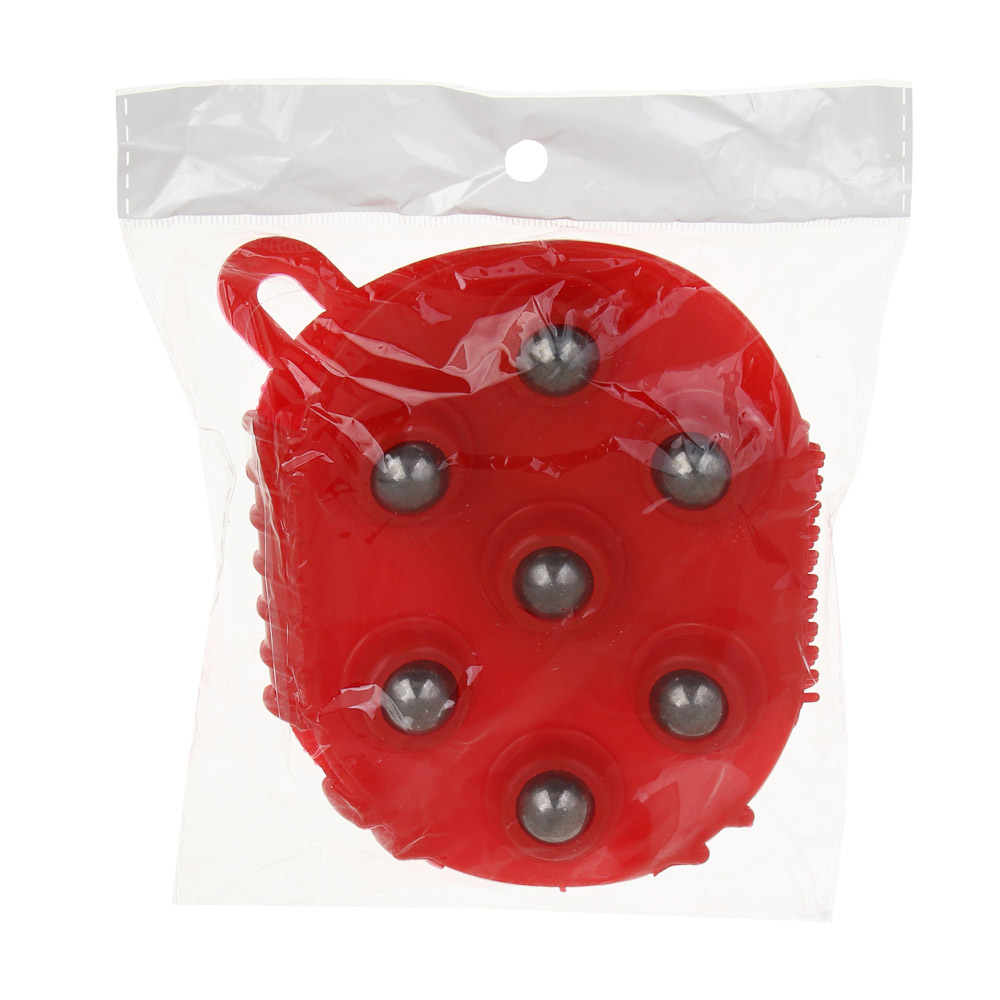 SILAPRO Массажер для тела, ПВХ, пластик, металл 13,5х9,5см, 2 цвета, арт.№ 342-042