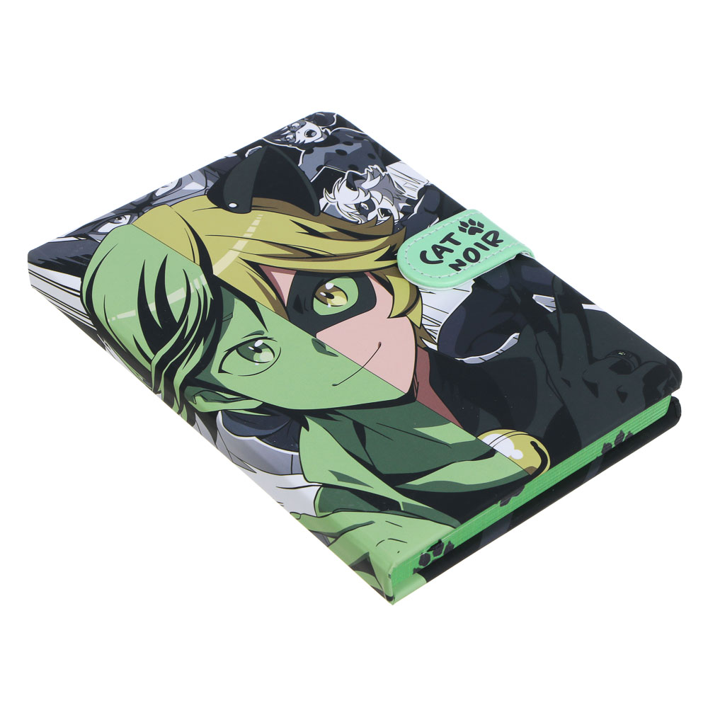 Ледибаг/Супер-Кот Зап.книжка 17,8х13см, 112л., тв.обл.с порол., ПУ "софт тач", магнит, "Манга", 2диз, арт.№ 811-042