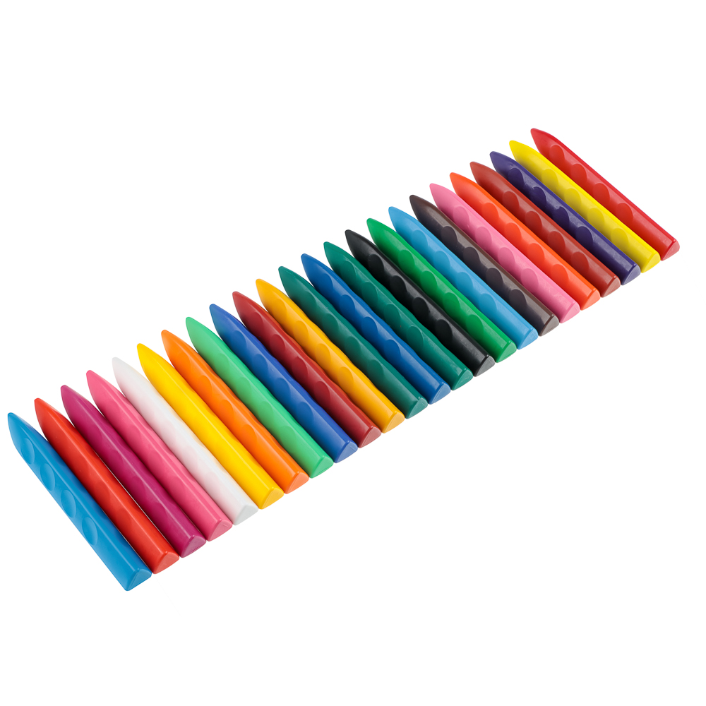 BY Русские Супергерои Мелки восковые пласт., 24 цвета, эрг.3-гранная форма, 10см, "Василиса", арт.№ 801-002