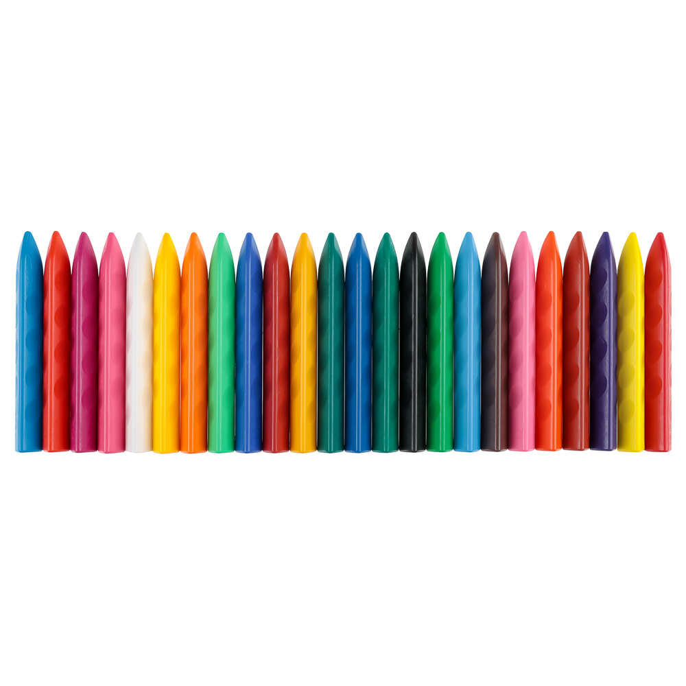 BY Русские Супергерои Мелки восковые пласт., 24 цвета, эрг.3-гранная форма, 10см, "Василиса", арт.№ 801-002