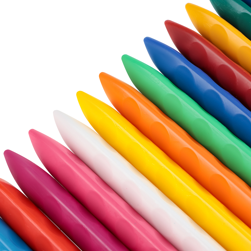 BY Русские Супергерои Мелки восковые пласт., 24 цвета, эрг.3-гранная форма, 10см, "Василиса", арт.№ 801-002