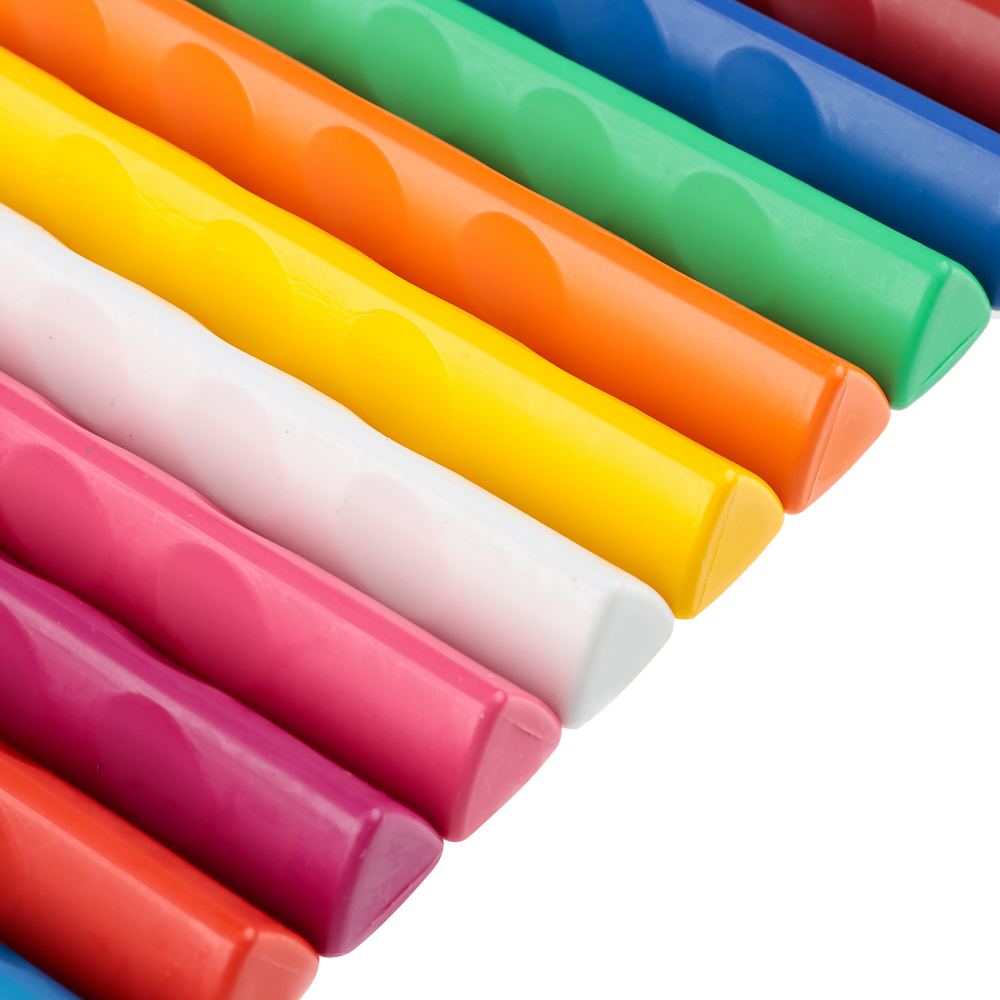 BY Русские Супергерои Мелки восковые пласт., 24 цвета, эрг.3-гранная форма, 10см, "Василиса", арт.№ 801-002