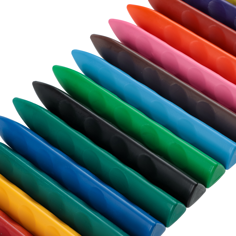 BY Русские Супергерои Мелки восковые пласт., 24 цвета, эрг.3-гранная форма, 10см, "Василиса", арт.№ 801-002