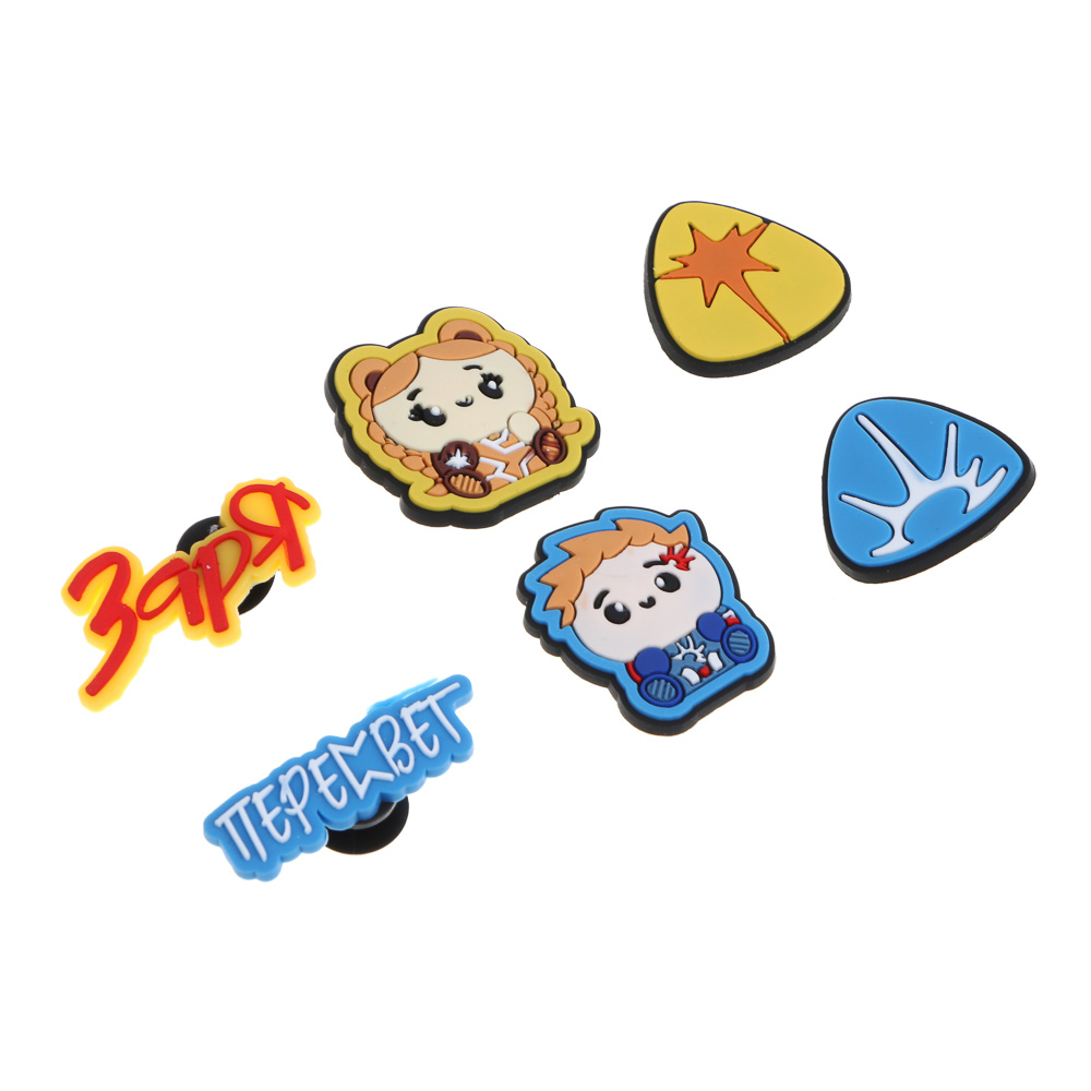 BY Русские Супергерои Блокнот на спирали, 80л., обложка силикон, 6 съемных фигурок, "Кавай", арт.№ 801-004