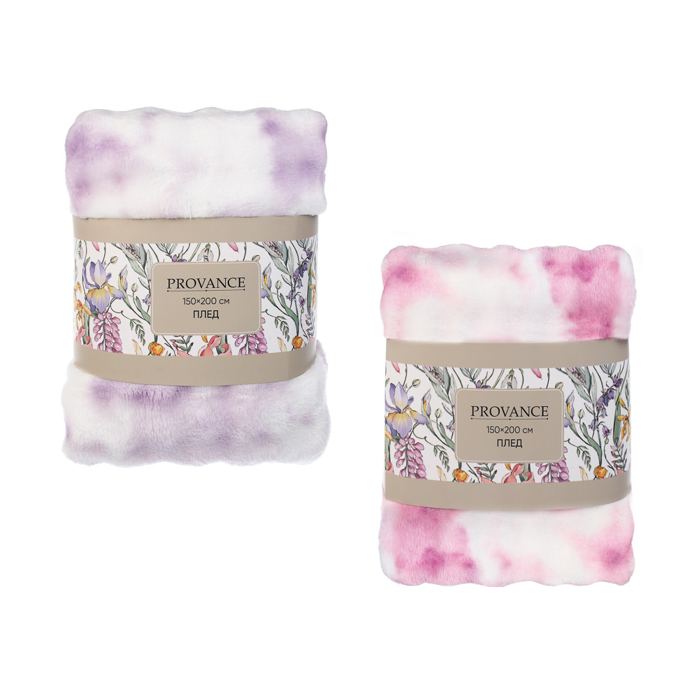 PROVANCE Ботаника Плед бабл 150х200см, 100% полиэстер, 2 цвета, арт.№ 488-169