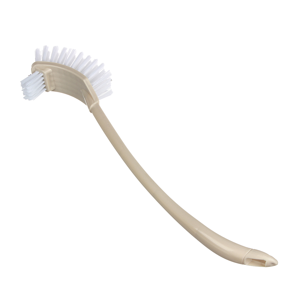 VETTA Ёрш для туалета с двойной щеткой для труднодоступных мест, пластик, 12х10,5х42,5см, арт.№ 463-081