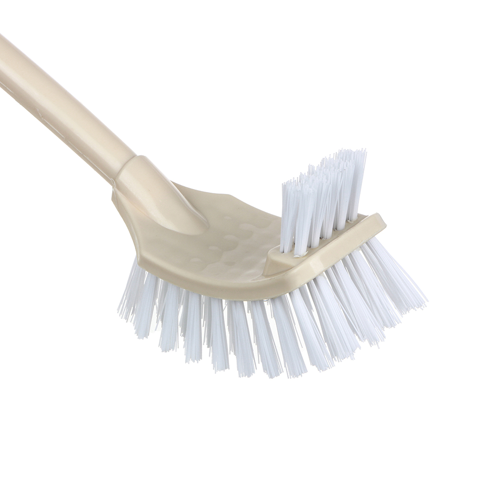 VETTA Ёрш для туалета с двойной щеткой для труднодоступных мест, пластик, 12х10,5х42,5см, арт.№ 463-081