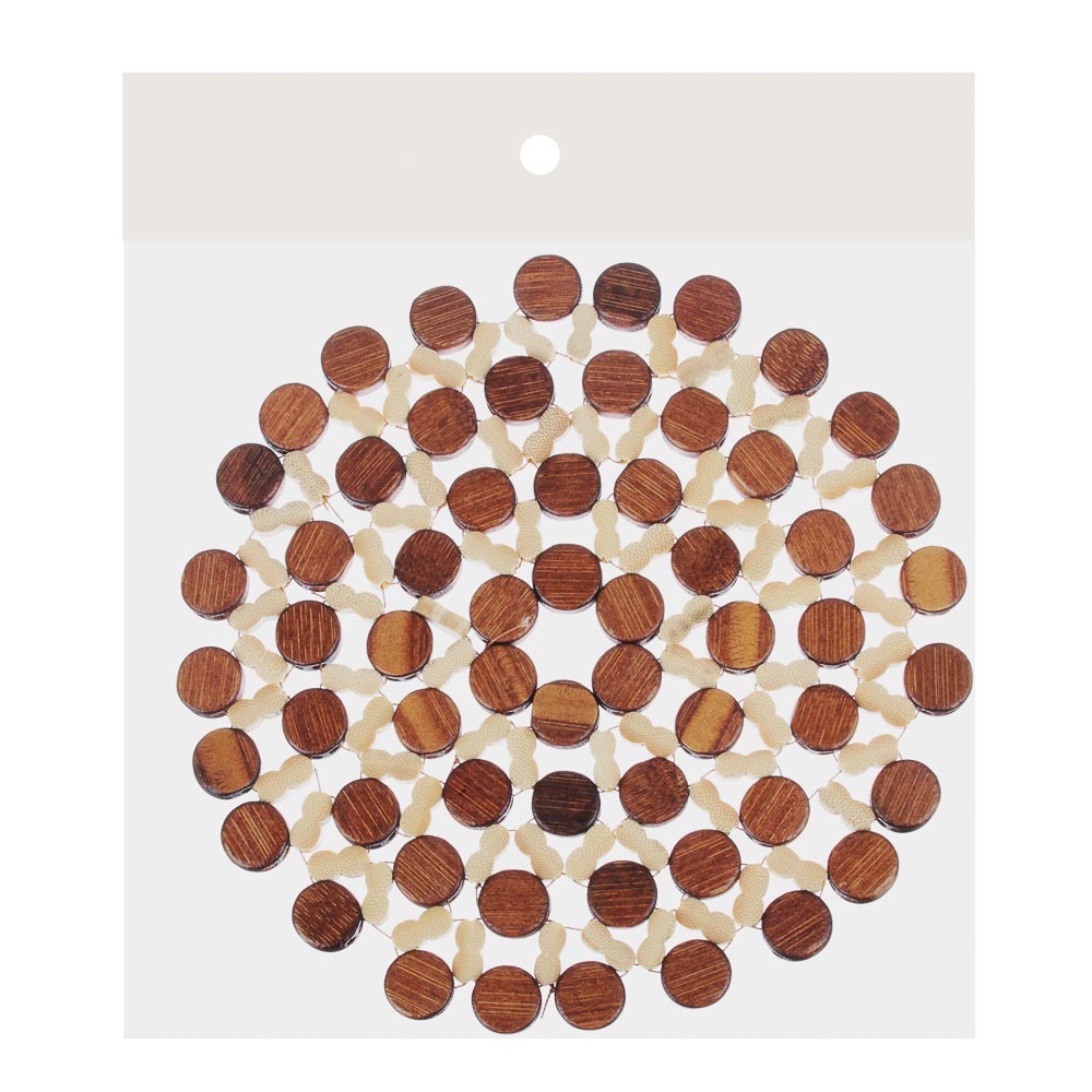 Подставка под горячее бамбук "Капучино" d20,5см, арт.№ 888-043