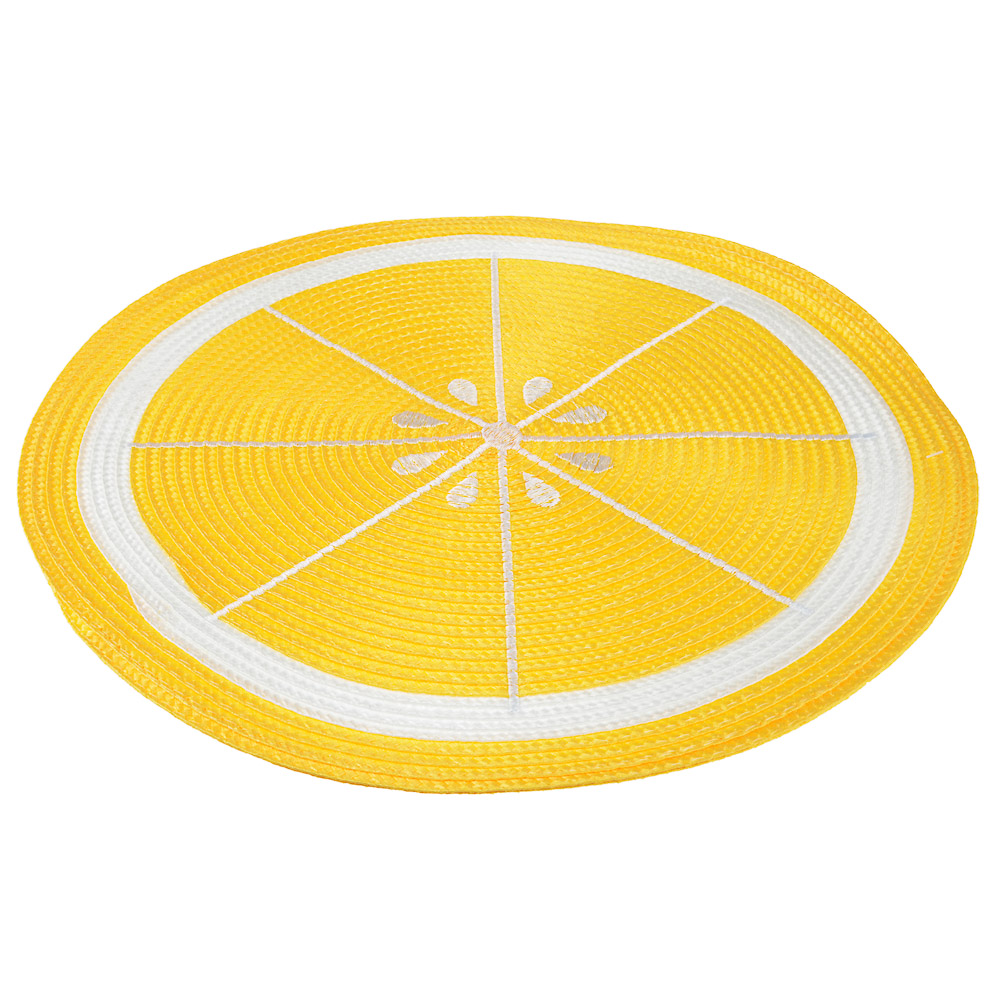 Салфетка сервировочная, d38см, "Фрукты лета" 3 дизайна, арт.№ 890-329