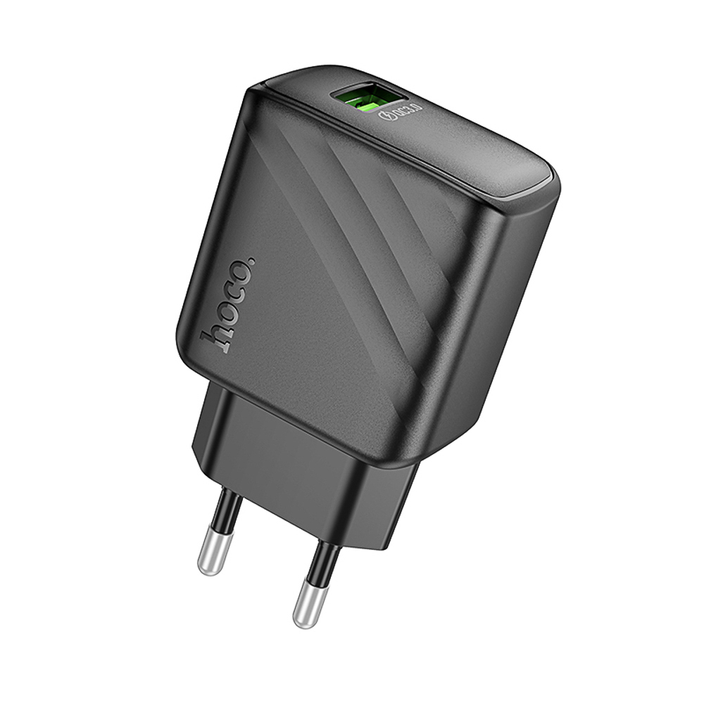 Сетевое зарядное устройство hoco. модель CS21A, QC3.0, 1xUSB-A, EU вилка, белый, арт.№ 916-343