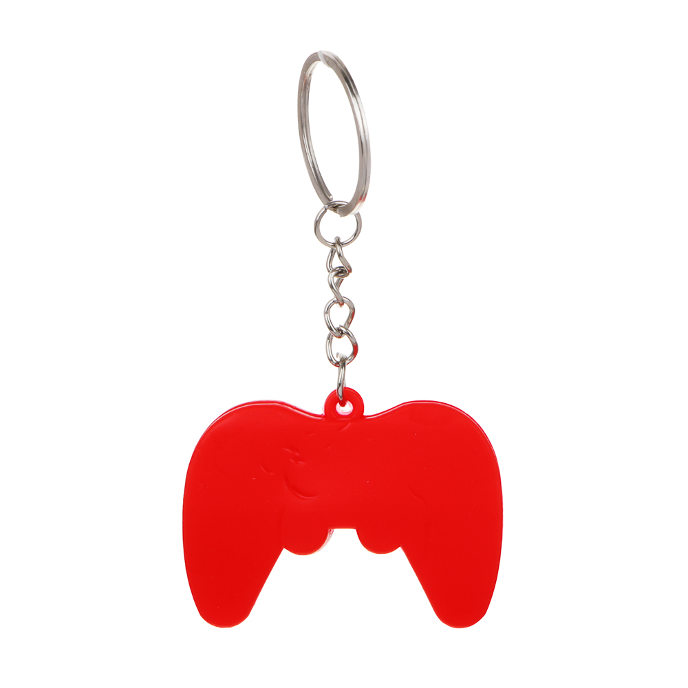 Брелок 5,5x4см, в форме джойстика, пластик, металлические цепь и кольцо, 6 цветов, пакет, арт.№ 095-038