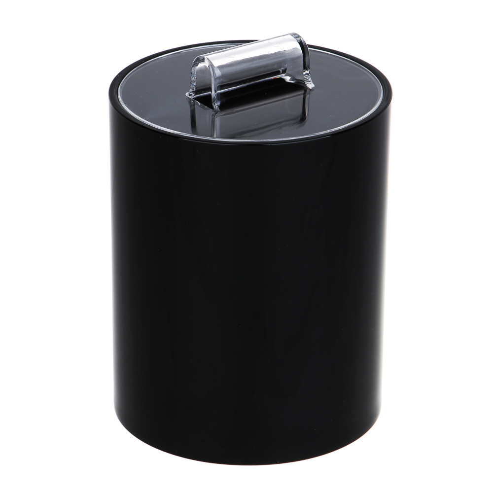 VETTA Контейнер для ватных дисков, акрил, 11,5x8x8 см, черный, арт.№ 478-230