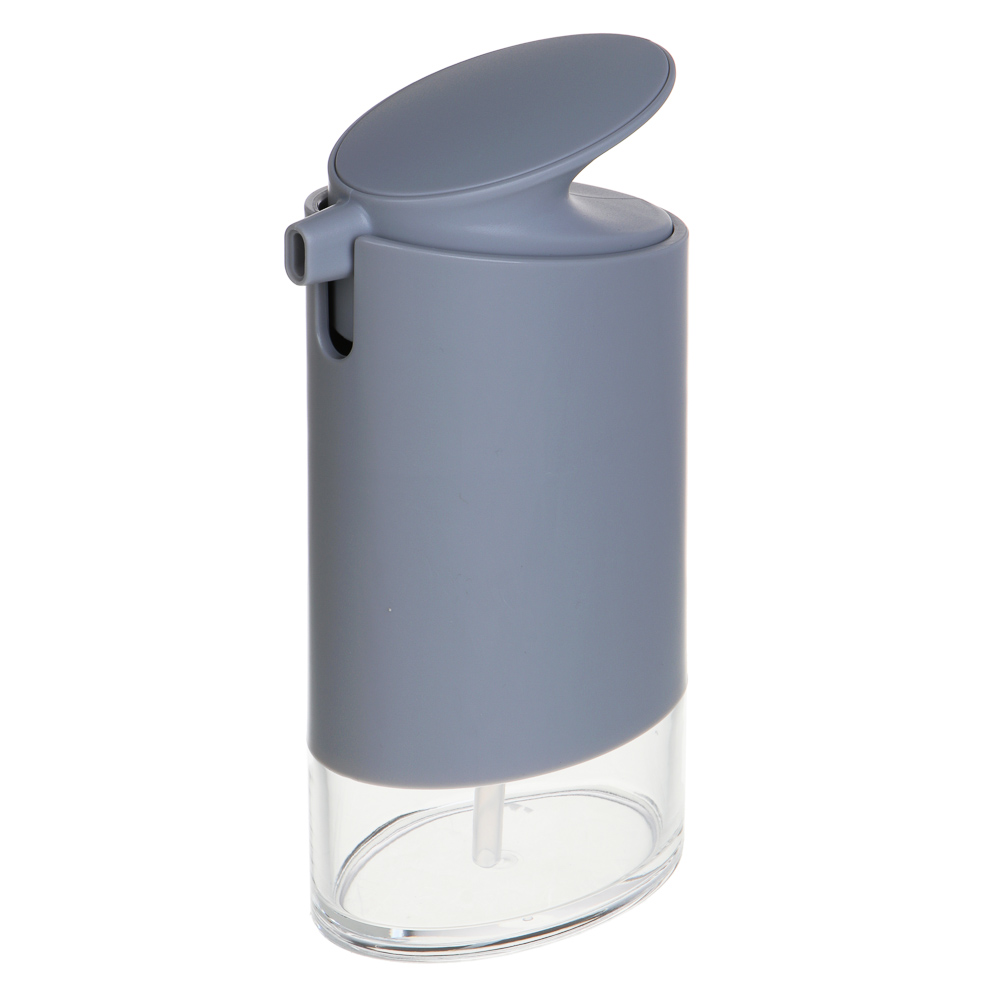 VETTA Дозатор для жидкого мыла, акрил, 18x10x6 см, 330 мл, серый, арт.№ 478-231