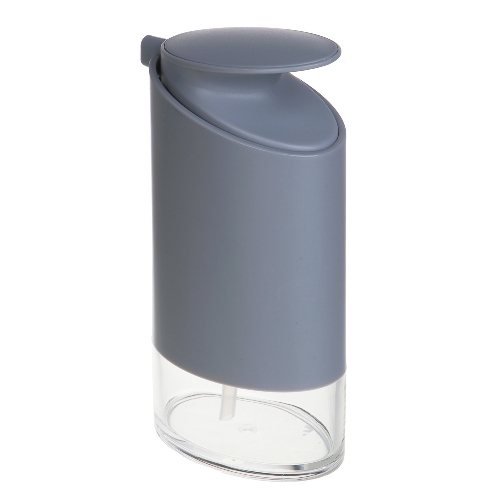 VETTA Дозатор для жидкого мыла, акрил, 18x10x6 см, 330 мл, серый, арт.№ 478-231