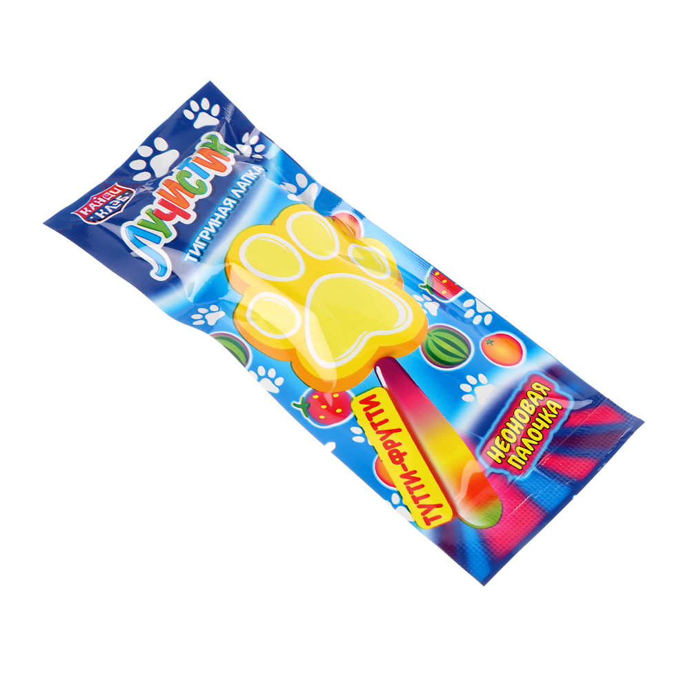 Карамель на неоновой палочке "Лучистик Тигриная лапка" 10гр, арт.№ 347-374