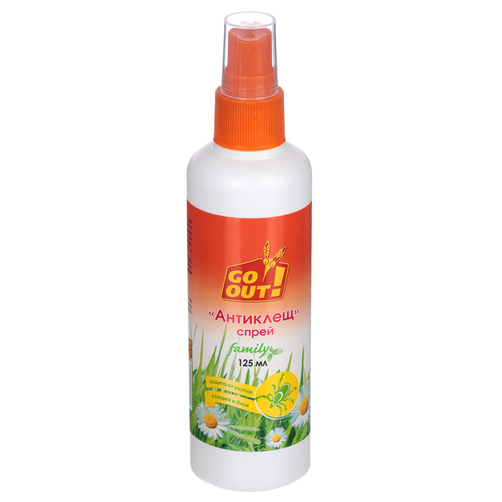 Спрей "Антиклещ" GO OUT, 125мл, арт.№ 159-082