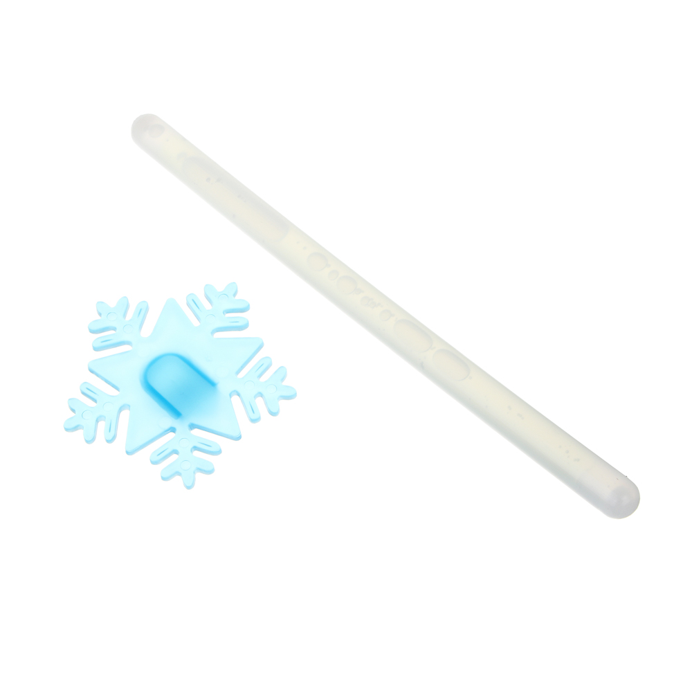 СНОУ БУМ Волшебная неоновая палочка со снежинкой, 20 см, пластик, 2 цвета, арт.№ 341-218