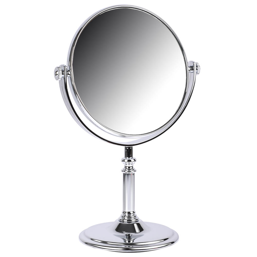 ЮНИLOOK Зеркало настольное, пластик, стекло, 16-17,5x26-28,5см, 3 дизайна, арт.№ 347-022