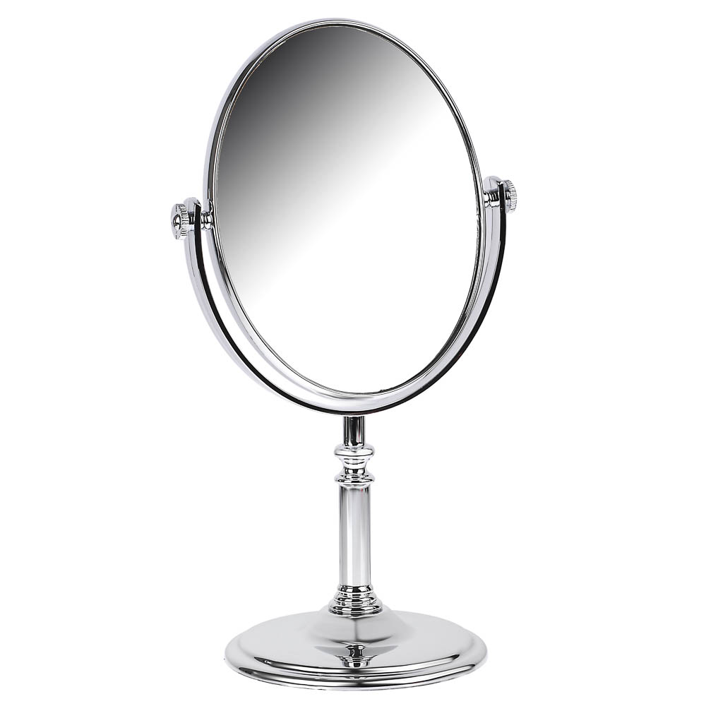 ЮНИLOOK Зеркало настольное, пластик, стекло, 16-17,5x26-28,5см, 3 дизайна, арт.№ 347-022