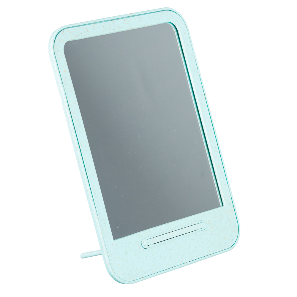 ЮНИLOOK Зеркало настольное, стекло, пластик, 14х19,6см, 4 цвета, арт.№ 347-070