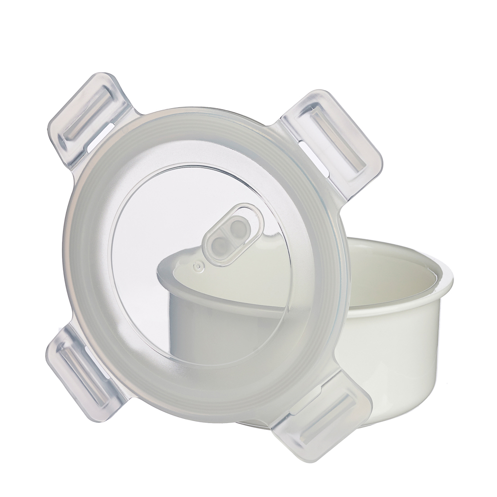 Ivlev Chef Элеганс Салатник с крышкой, 400мл, 13,5х13,5х6,5см, фарфор, арт.№ 824-568