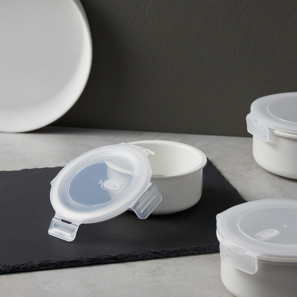 Ivlev Chef Элеганс Салатник с крышкой, 400мл, 13,5х13,5х6,5см, фарфор, арт.№ 824-568