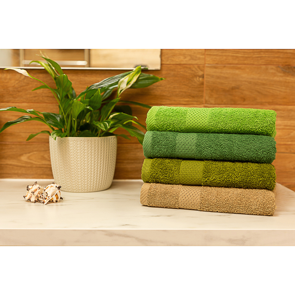 PROVANCE Наоми Полотенце махровое, 100% хлопок, 50х90см, 360гр/м, зеленый, арт.№ 489-194