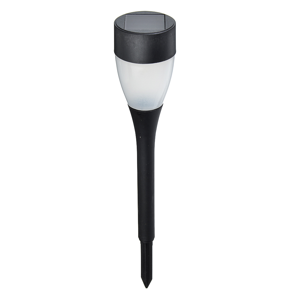 INBLOOM Фонарь садовый на солн. батарее, 4.5х25.5см, 1х1 1.2V 2/3ААА 100mAh, 1LED*белый, пластик, арт.№ 185-033