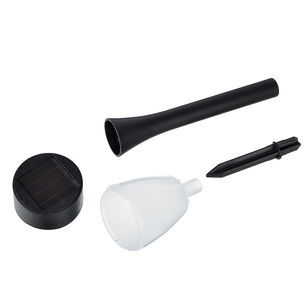 INBLOOM Фонарь садовый на солн. батарее, 4.5х25.5см, 1х1 1.2V 2/3ААА 100mAh, 1LED*белый, пластик, арт.№ 185-033