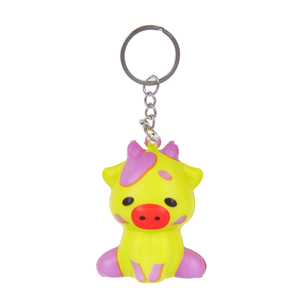 ИГРОЛЕНД Игрушка-сюрприз, набор: подвеска/колечко, сквиш - брелок PU, 10,5x12,5см, микс, арт.№ 297-120
