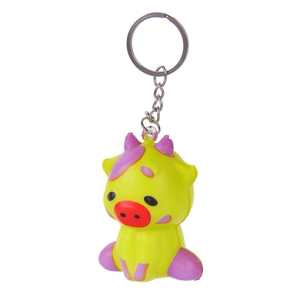 ИГРОЛЕНД Игрушка-сюрприз, набор: подвеска/колечко, сквиш - брелок PU, 10,5x12,5см, микс, арт.№ 297-120