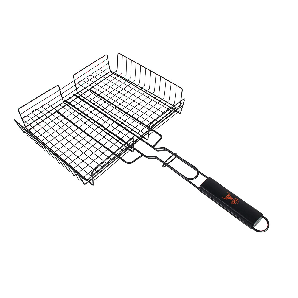 Решетка-гриль антипригар.покр. тм GRILLBOOM, 56х(23х30х4)см, арт.№ 104-002