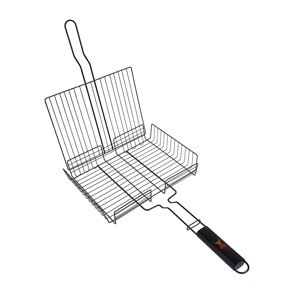 Решетка-гриль антипригар.покр. тм GRILLBOOM, 56х(23х30х4)см, арт.№ 104-002