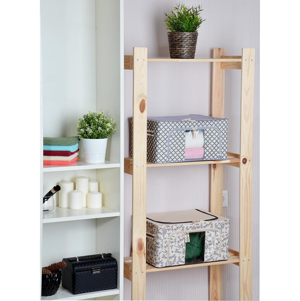 VETTA Короб жесткий для хранения вещей на молнии, 22л, полиэстер, металл, 39х29х20см, 2 дизайна, арт.№ 457-432