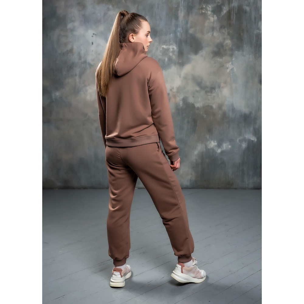 BY Толстовка женская, хлопок, размеры XS-XL, цвет какао, арт.№ 830-648