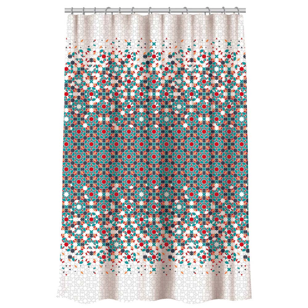 VETTA Шторка для ванной, с утяжелителем, полиэстер, 90 г/м2, 180x180см, "Франко", 4 дизайна, арт.№ 461-534