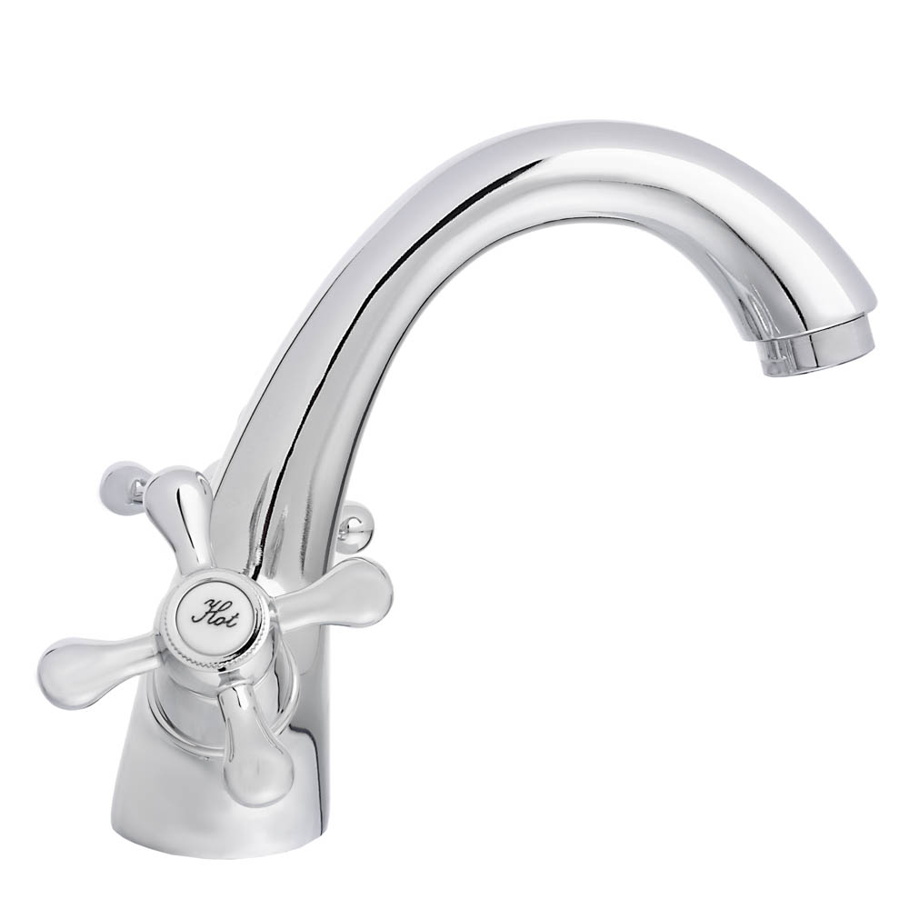 СоюзКран Смеситель для раковины, кер. кран-буксы 1/2, хром, цинк, SK02-М204, арт.№ 567-116